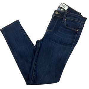 PAIGE Blue Skinny Jeans Verdugo Ankle Ashbury Lyocell Blend Sleek Fit Size 29